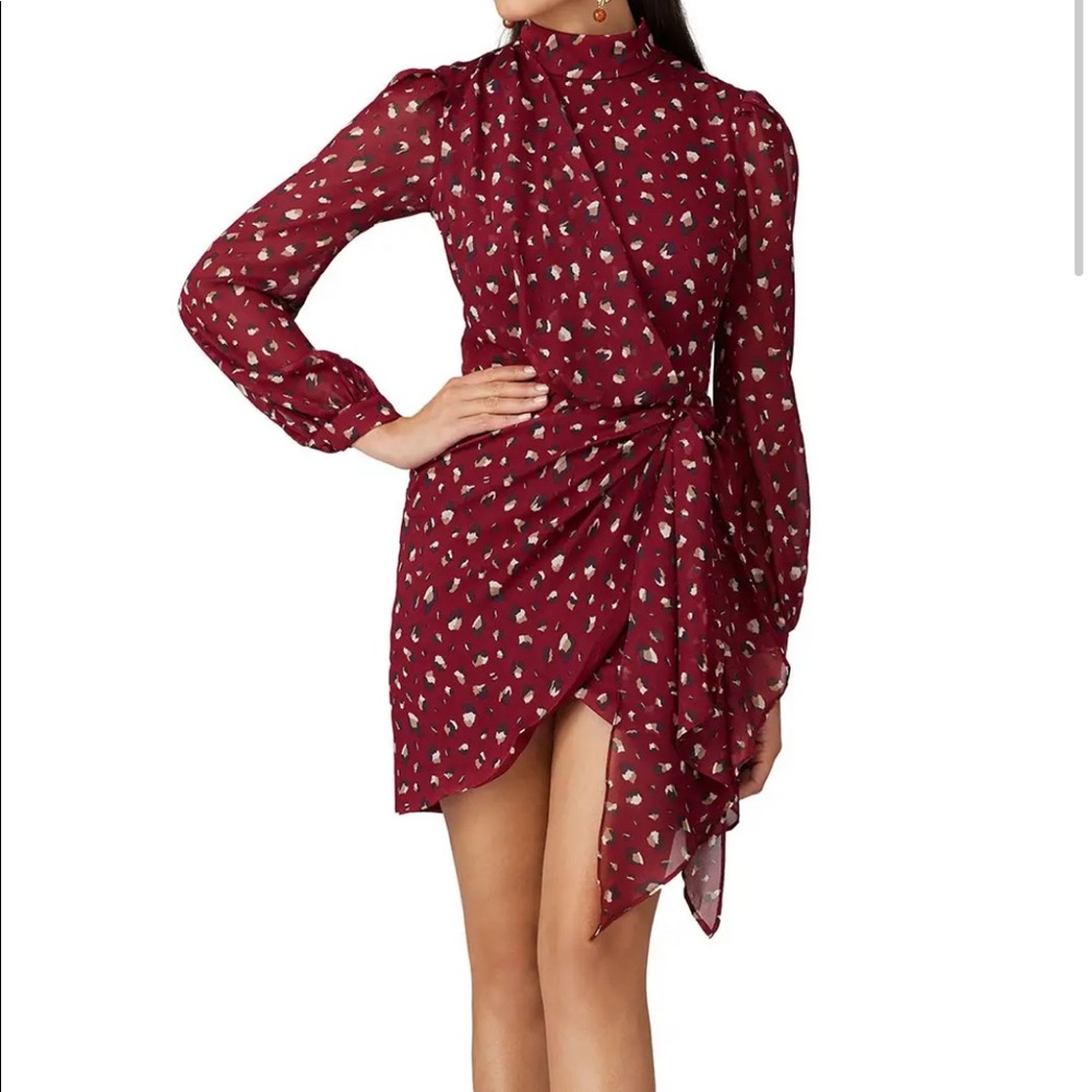 Bardot- size XS maroon mini dress.